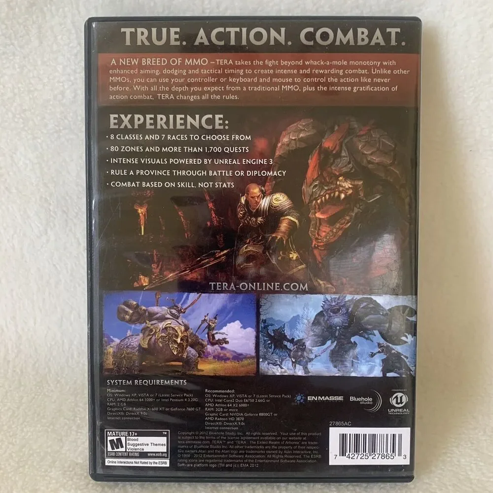 Tera (PC, 2012)‎ Complete in Box with Manual and All 3 Clean Discs CIB